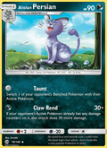 Alolan Persian 79/149 Sun & Moon Base Set English Pokémon card