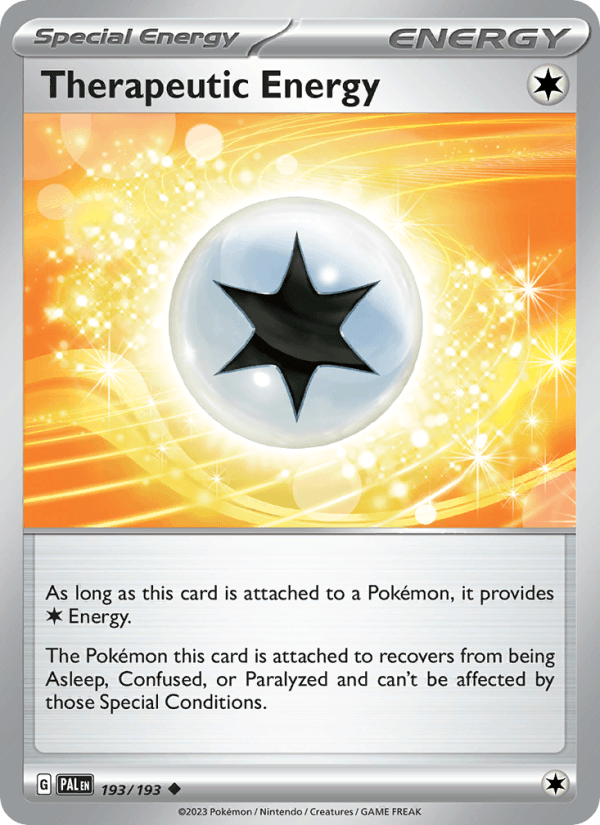 Therapeutic Energy 193/193 Paldea Evolved English Pokémon card