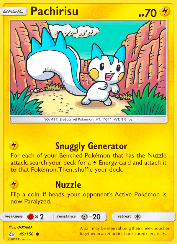 Pachirisu 49/156 Ultra Prism English Pokémon card