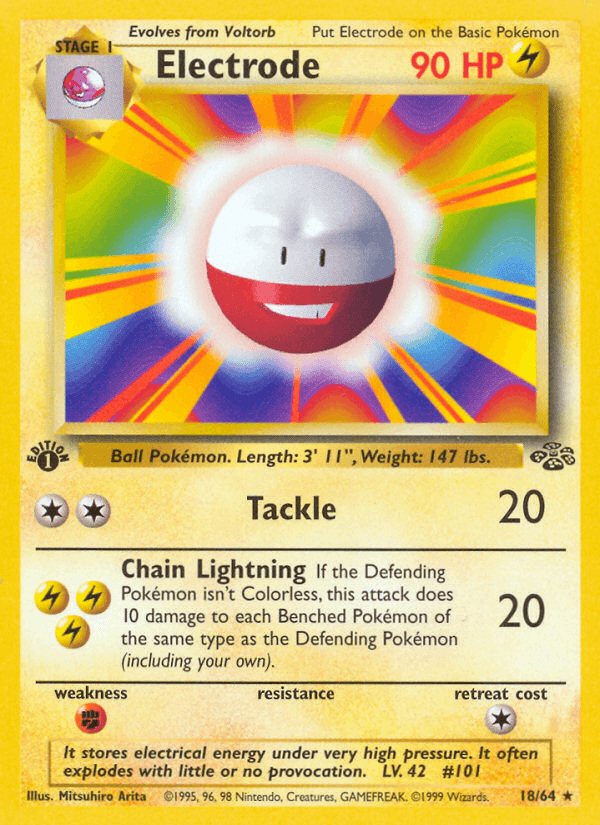 Electrode 18/64 Jungle English Pokémon card