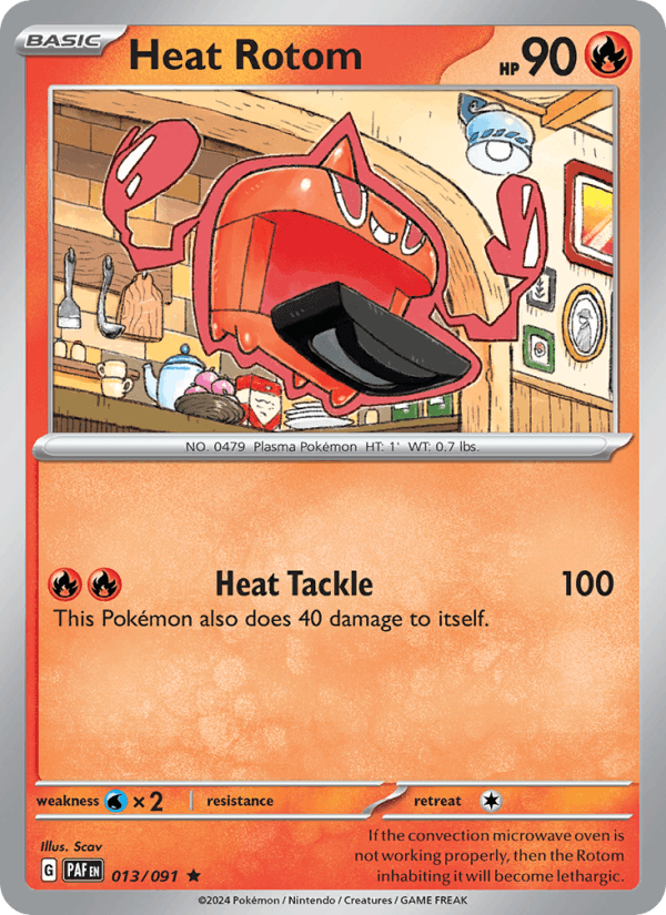 Heat Rotom 13/91 Paldean Fates English Pokémon card