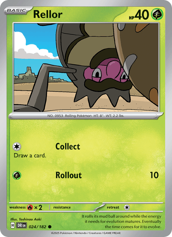 Rellor 24/182 Destined Rivals English Pokémon card