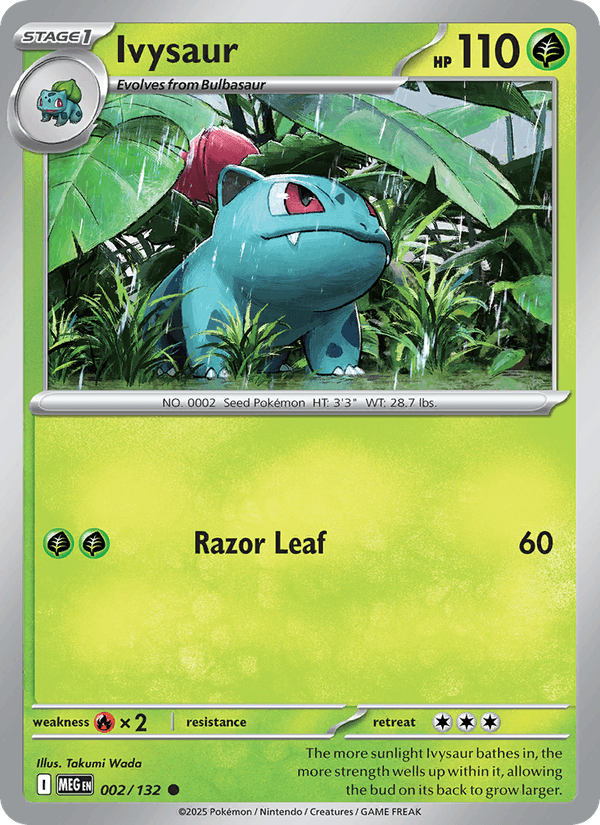 Ivysaur 2/132 Mega Evolution English Pokémon card