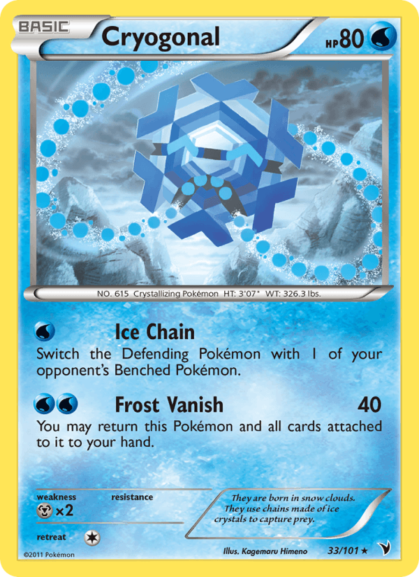 Cryogonal 33/101 Noble Victories English Pokémon card