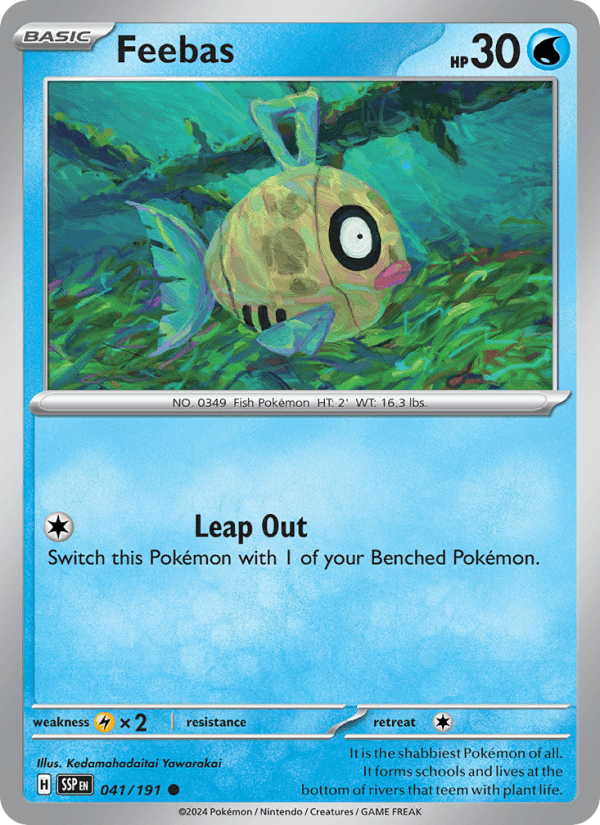 Feebas 41/191 Surging Sparks English Pokémon card