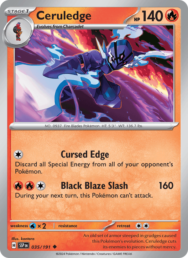 Ceruledge 35/191 Surging Sparks English Pokémon card