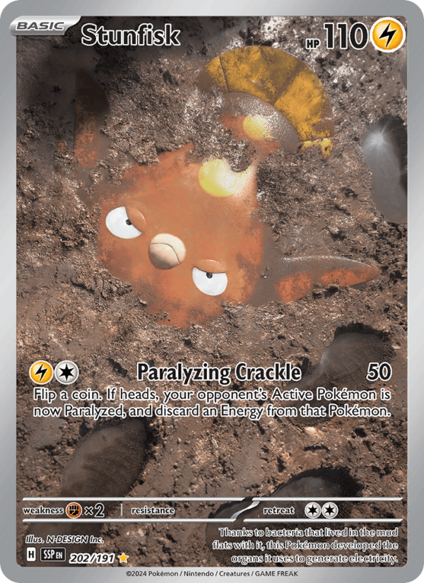 Stunfisk 202/191 Surging Sparks English Pokémon card