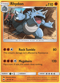Rhydon 66/147 Burning Shadows English Pokémon card