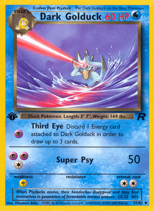 Dark Golduck 37/82 Team Rocket English Pokémon card