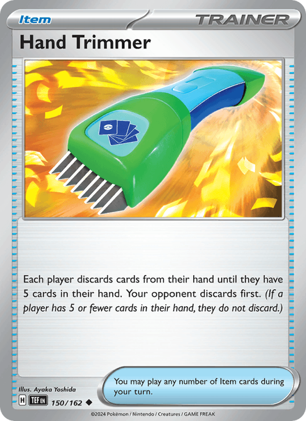 Hand Trimmer 150/162 Temporal Forces English Pokémon card