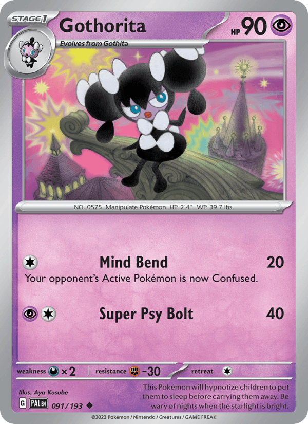 Gothorita 91/193 Paldea Evolved English Pokémon card