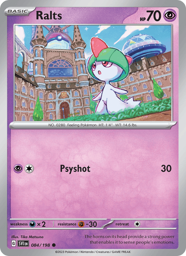 Ralts 84/198 Scarlet & Violet English Pokémon card