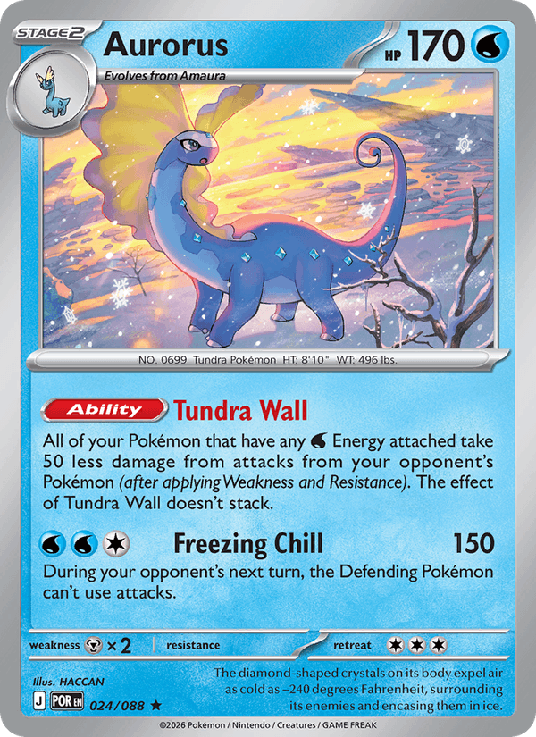 Aurorus 24/88 Perfect Order English Pokémon card
