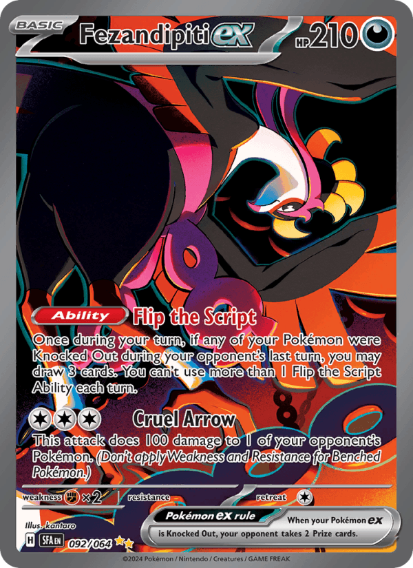 Fezandipiti ex 92/64 Shrouded Fable English Pokémon card