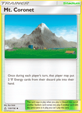 Mt. Coronet 130/156 Ultra Prism English Pokémon card