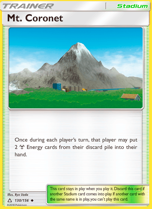 Mt. Coronet 130/156 Ultra Prism English Pokémon card