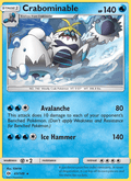 Crabominable 43/149 Sun & Moon Base Set English Pokémon card