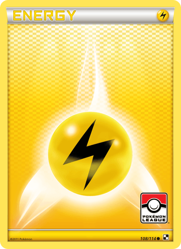 Lightning Energy 108/114 Black & White English Pokémon card