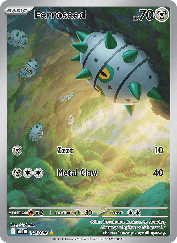 Ferroseed 148/86 White Flare English Pokémon card