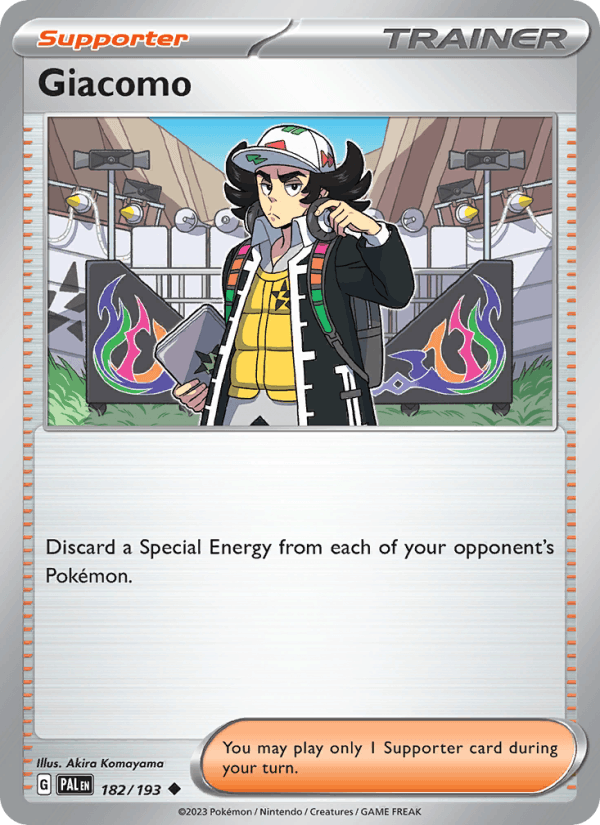 Giacomo 182/193 Paldea Evolved English Pokémon card