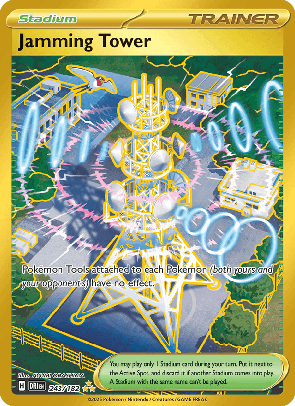 Jamming Tower 243/182 Destined Rivals English Pokémon card