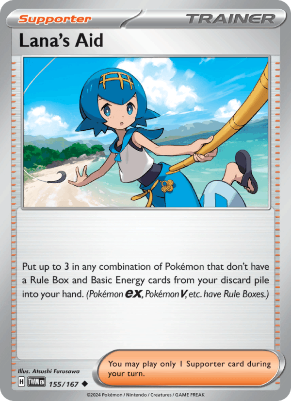 Lana's Aid 155/167 Twilight Masquerade English Pokémon card