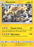 Electivire 43/147 Burning Shadows English Pokémon card