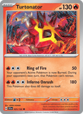 Turtonator 25/142 Stellar Crown English Pokémon card