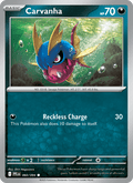 Carvanha 60/94 Phantasmal Flames English Pokémon card
