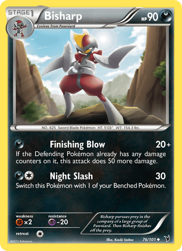 Bisharp 76/101 Noble Victories English Pokémon card