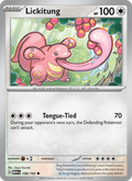 Lickitung 108/165 151 English Pokémon card