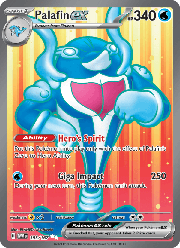 Palafin ex 193/167 Twilight Masquerade English Pokémon card