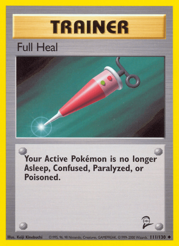 Full Heal 111/130 Base Set 2 English Pokémon card