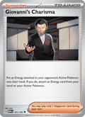 Giovanni's Charisma 161/165 151 English Pokémon card