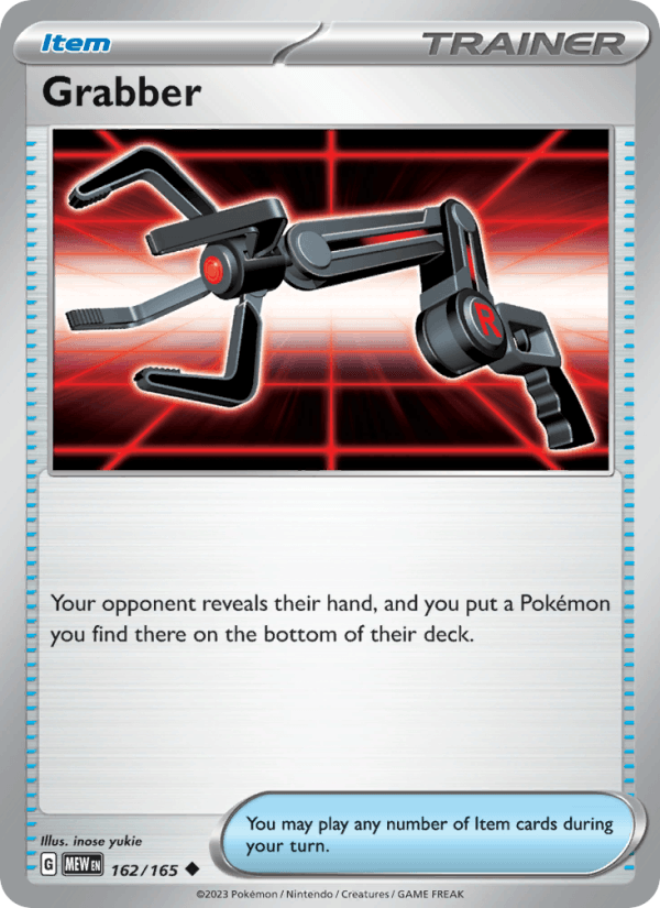 Grabber 162/165 151 English Pokémon card
