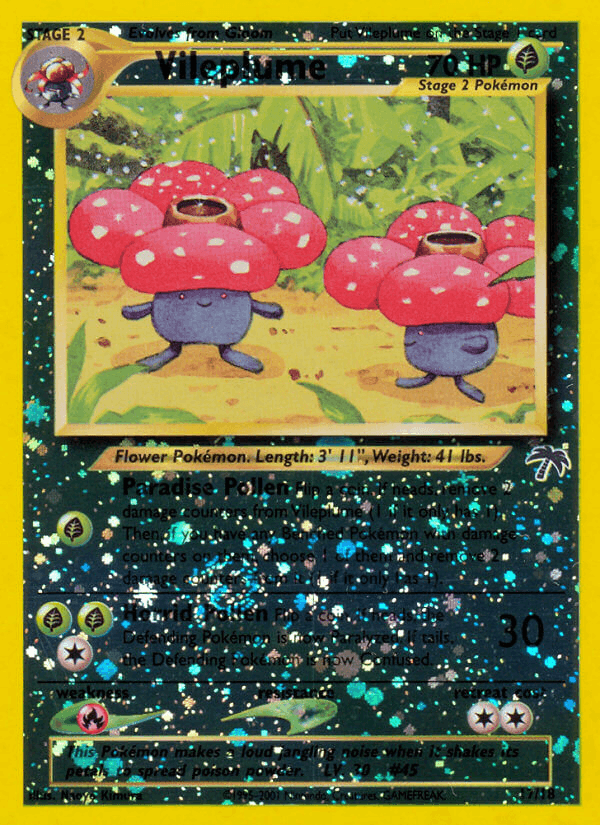 Vileplume 17 Southern Islands English Pokemon card