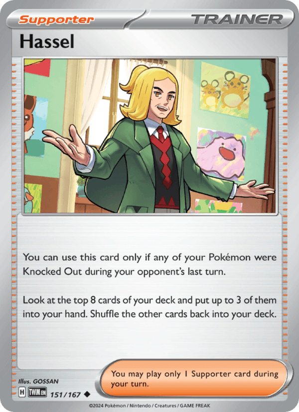 Hassel 151/167 Twilight Masquerade English Pokémon card