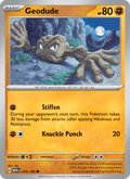 Geodude 74/165 151 English Pokémon card