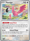 Flamigo 170/193 Paldea Evolved English Pokémon card