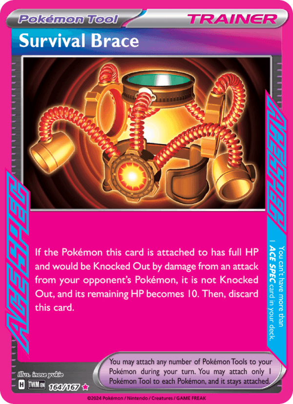 Survival Brace 164/167 Twilight Masquerade English Pokémon card