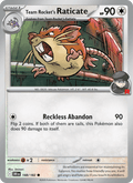 Team Rocket's Raticate 148/182 Destined Rivals English Pokémon card