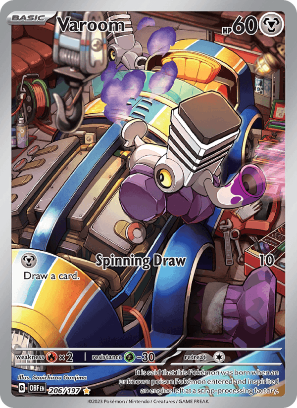Varoom 206/197 Obsidian Flames English Pokémon card