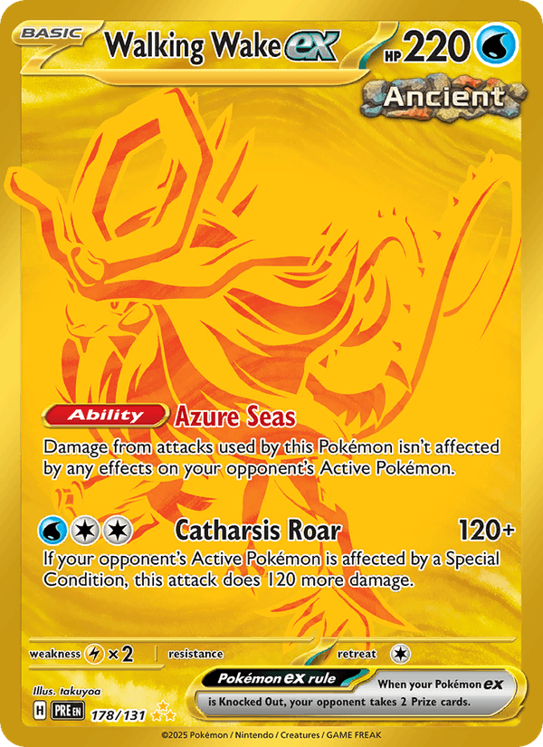 Walking Wake ex 178/131 Prismatic Evolutions English Pokémon card