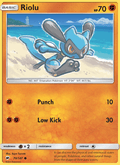 Riolu 70/147 Burning Shadows English Pokémon card