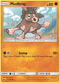 Mudbray 77/147 Burning Shadows English Pokémon card