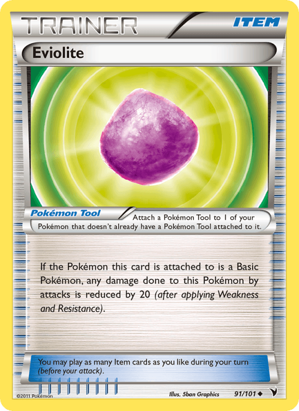 Eviolite 91/101 Noble Victories English Pokémon card