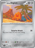 Alolan Diglett 122/191 Surging Sparks English Pokémon card