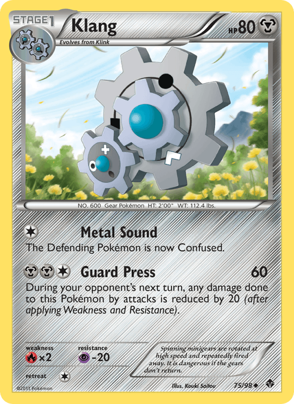 Klang 75/98 Emerging Powers English Pokémon card