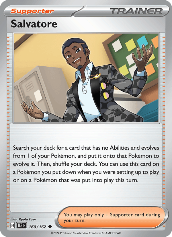 Salvatore 160/162 Temporal Forces English Pokémon card