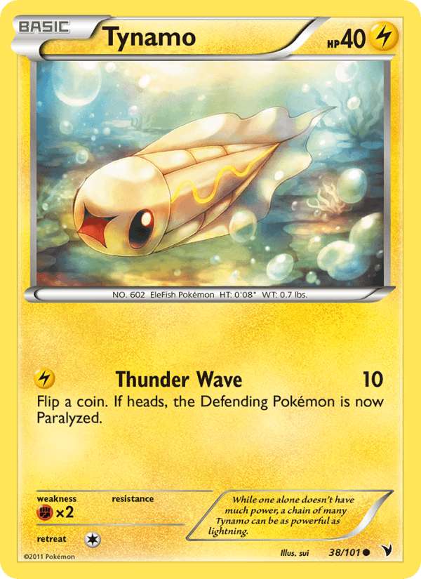 Tynamo 38/101 Noble Victories English Pokémon card